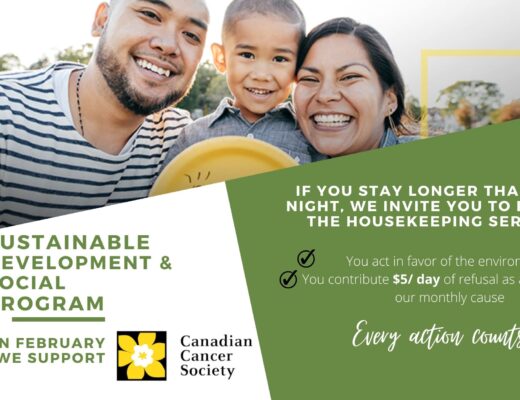 Our green program is dedicated to the Canadian Cancer society